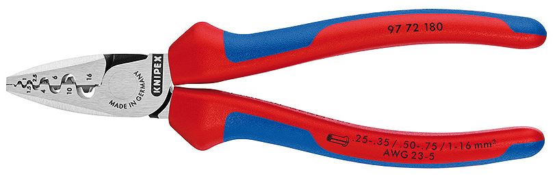 Lisovacie kliešte pre koncovky a dutinky 180 mm 9772180 KNIPEX