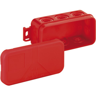 Elko-EP Červená nadomietková krabica 89x43x37 IP55 31070801