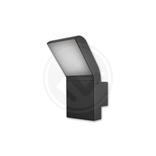 LVT CLARK nástenná záhradná LED lampa 12W 4000K čierna IP54 PL3297