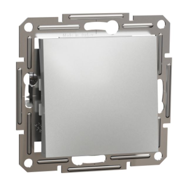 Tlačidlo 1/0 ASFORA BS aluminium EPH0700161
