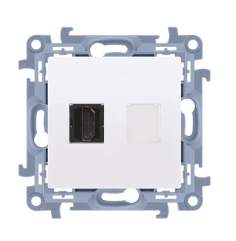 HDMI 1-zásuvka KONTAKT SIMON 10 biela CGHDMI.01/11
