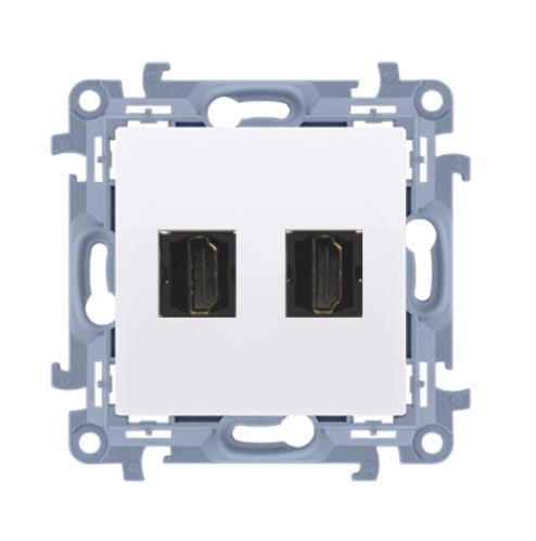 HDMI 2-zásuvka KONTAKT SIMON 10 biela CGHDMI2.01/11