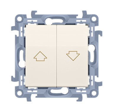 Žalúziové tlačidlo KONTAKT SIMON 10 SS béžové CZP1.01/41