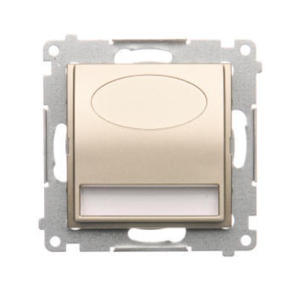 Orientačné LED svietidlo do krabičky Simon54 PREMIUM/NATURE SS 0,93W 3100K zlaté DOS.01/44