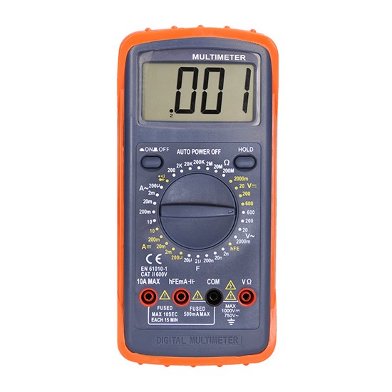 Multimeter max. AC 600V/10A max. DC 600V/10A test diódy bzučiak V30 SOLIGHT