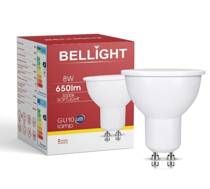 Bellight LED žiarovka 8W GU10 3000K SAD811497