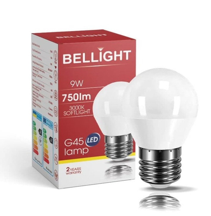 Bellight LED žiarovka E27 9W 3000K G45 SAD811404