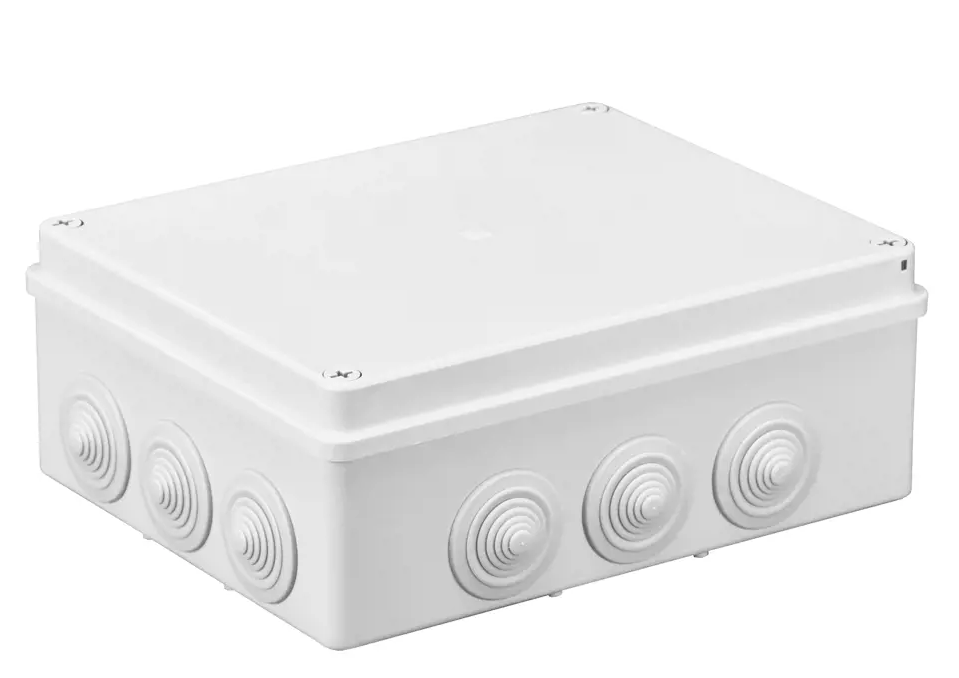 Pawbol Montážna krabica na povrch s prechodkami 240x190x90 IP65 biela S-BOX 506B