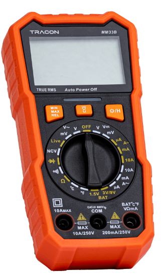 Multimeter digitálny TRMS ACV DCV ACA DCA MM33B