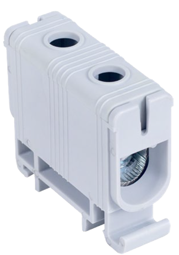 Rozvodná odbočná svorkovnica na DIN lištu 1x6-50mm² sivá FLEAL-50/1