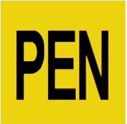 Samolepka "PEN" žltá štvorcová 30x30mm