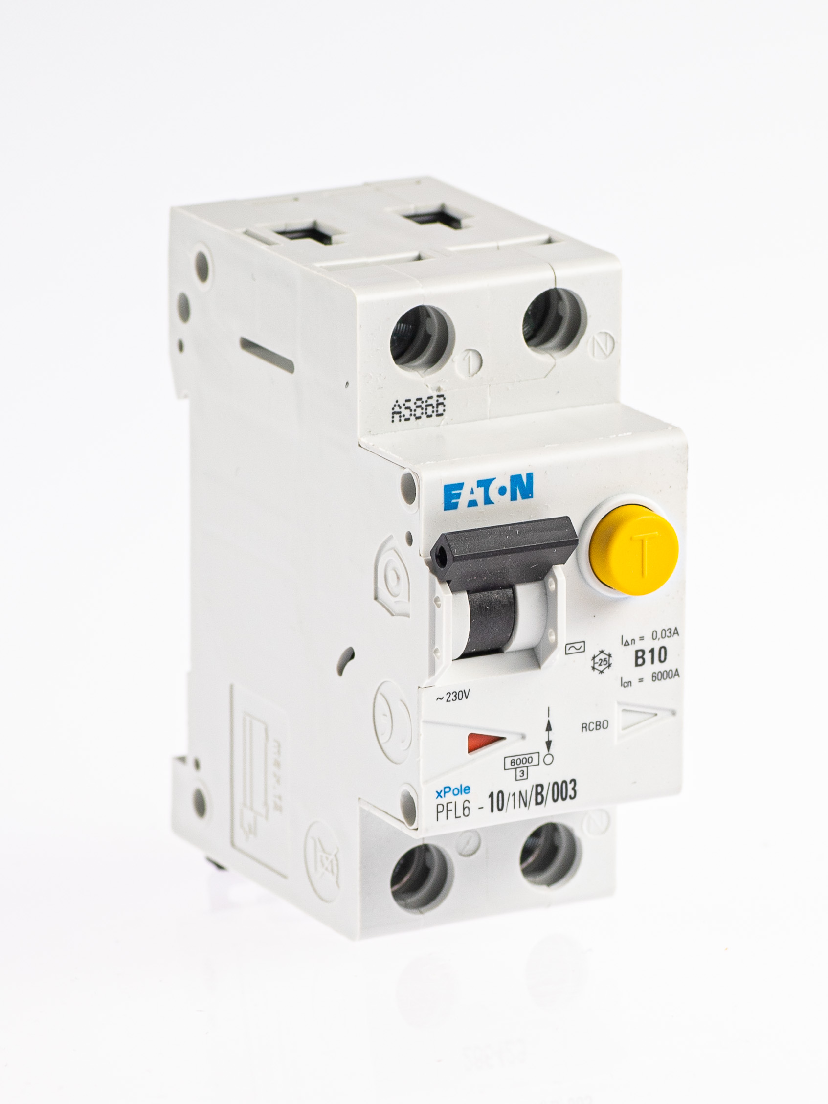 Prúdový chránič s ističom PFL6-10/1P+N/B/003 typ A 112873 EATON