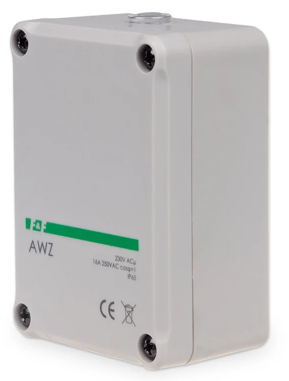 Súmrakový spínač so vstavaným čidlom 230V 16A IP65 AWZ