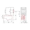 Tepelné nadprúdové relé k stykačom TR1F 0,4-0,63A, 1×NC+1×NO