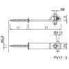 PV 17-3 podpera do drevených konštrukcií 40/110 f312625 ZIN