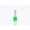 Zelená izolovaná lisovacia dutinka L=28,2mm 1x16mm E127