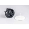 Krabica elektrikárska inštalačná pod omietku 71x43mm s viečkom 6400-211/3 rozobratá