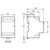 Modulárny stykač 2modul 3P/4P 40A 230V 3xNO 230V AC SHK3-40