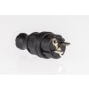 Priama vidlica PVC 16A/250V IP44 čierna M404002