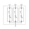 Zvodič prepätia AC typ T1+T2 12,5kA 3P ESPD1+2-12.5-3P
