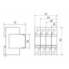 Zvodič prepätia AC typ T1+T2 12,5kA 3P ESPD1+2-12.5-3P