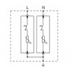 Zvodič prepätia AC typ T1+T2 12,5kA 2P ESPD1+2-12.5-2P
