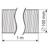 Ohybné potrubie 1m ø100mm ALUVENT M 100/1 rozmery