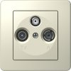 Zásuvka TV+R+SAT TEM EKONOMIK SS koncová 3dB béžová KE16IW-U