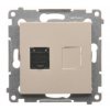 Dátová 1-zásuvka Simon54 PREMIUM/NATURE 1xRJ45 cat.6e béžová D61.01/41