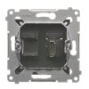 HDMI 1-zásuvka Simon54 PREMIUM/NATURE antracit DGHDMI.01/48