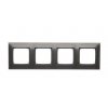 4-rámček Simon 54 PREMIUM antracit DR4/48