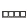 4-rámček Simon 54 PREMIUM antracit DR4/48