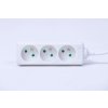 Predlžovací kábel 3-zásuvka 3 metre biely PP03 SOLIGHT