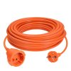 Predlžovací kábel spojka 1-zásuvka 30m PVC 2x1 IP20 oranžový PS28 SOLIGHT