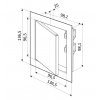 Kovové revízne dvierka DM 100x100mm