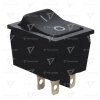 Kolískový vypínač ON-OFF (0-1) čierny 16A 250V TES-53