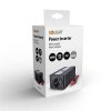 Menič napätia invertor 12V 200W 500mA kovový čierny USB IN05 SOLIGHT