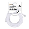 Koaxiálny kábel 15m účastnícka šnúra biela SSN12X5E