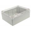Montážna krabica na povrch 240x190x90 IP65 transparentná sivá S-BOX 516-P