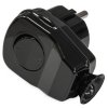 Uhlová vidlica s vypínačom čierna 16A/250V WT-L