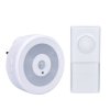 Bezbatériový bezdrôtový zvonček do zásuvky s nočným svetielkom na senzor pohybu biely dosah 250m 1L72 SOLIGHT