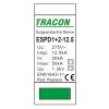 Vložka do zvodiča prepätia AC typ T1+T2 12,5kA 1NPE ESPD1+2-12.5NPEO