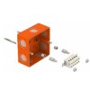 KSK 100 PO protipožiarne odolná krabica 101x101x63,5mm 1,5-6mm² 5P IP66 oranžová KOPOS