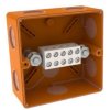 KSK 100 PO protipožiarne odolná krabica 101x101x63,5mm 1,5-6mm² 5P IP66 oranžová KOPOS