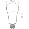 LED žiarovka 18W E27 2700K A65 TRIXLINE