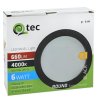 LED panel okrúhly na povrch 6W 4000K čierny Q-54M Qtec