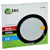 LED panel okrúhly na povrch 24W 4000K čierny Q-56M Qtec
