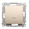Vypínač č.1 16A Simon54 PREMIUM/NATURE SS zlatý DW1A.01/44