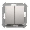 Vypínač č.5B Simon54 PREMIUM/NATURE SS strieborný DW6/2.01/X/43