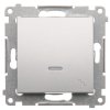 Vypínač č.6 16A podsvietený Simon54 PREMIUM/NATURE SS piktogram strieborný DW6AL.01/43